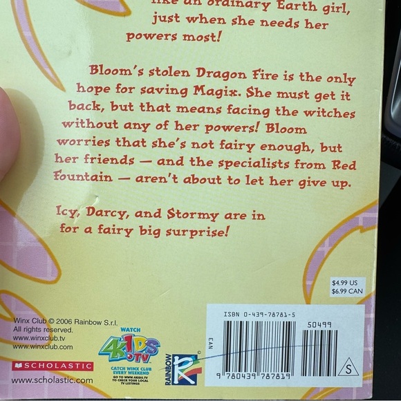 Scholastic Winx Club Book with Orange and Purple Highlights - Picture 2 of 2